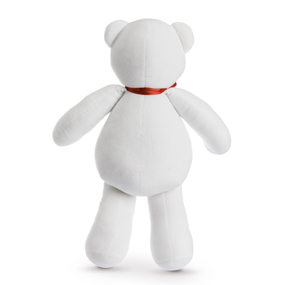 Oso de peluche: Blanco liso