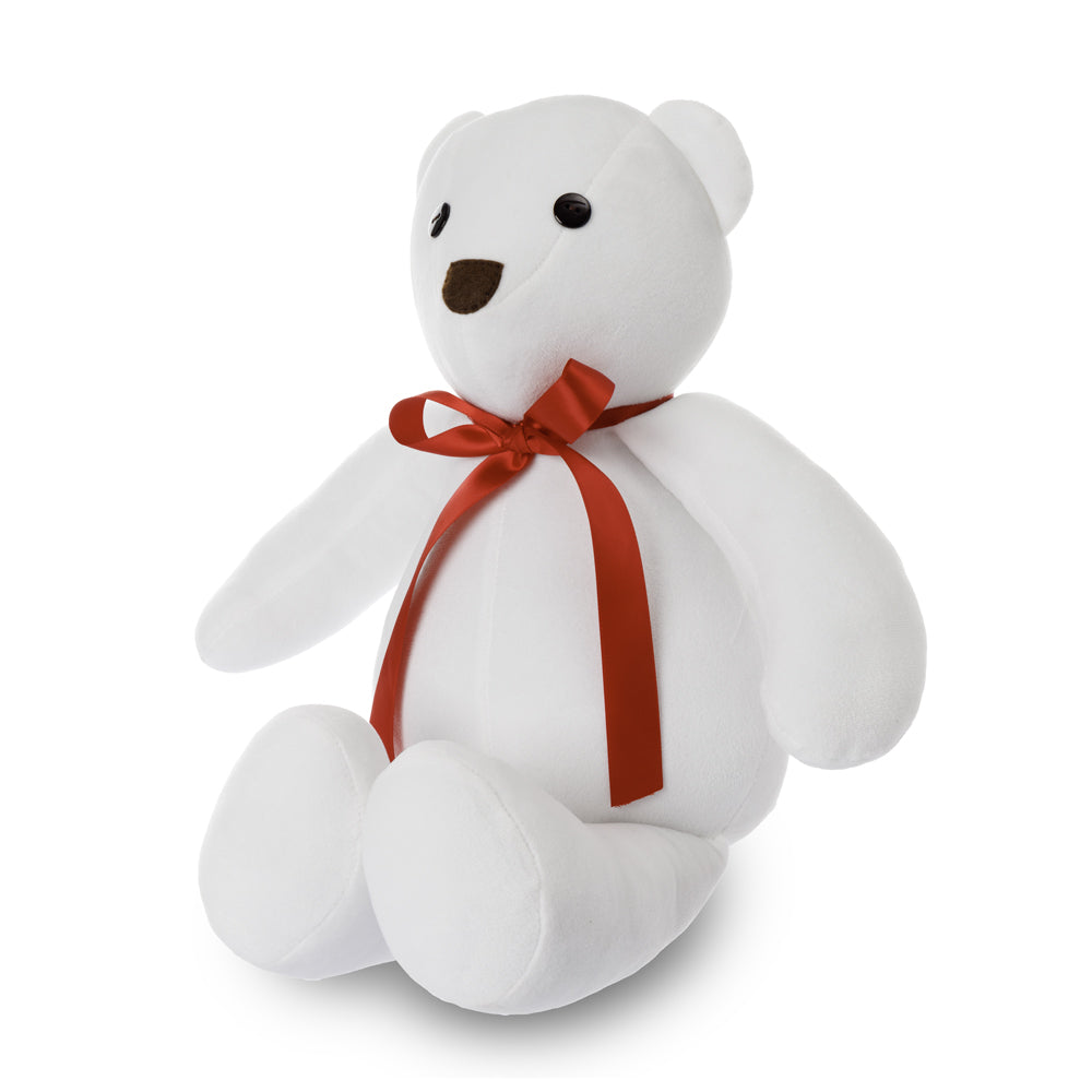 Oso de peluche: Blanco liso